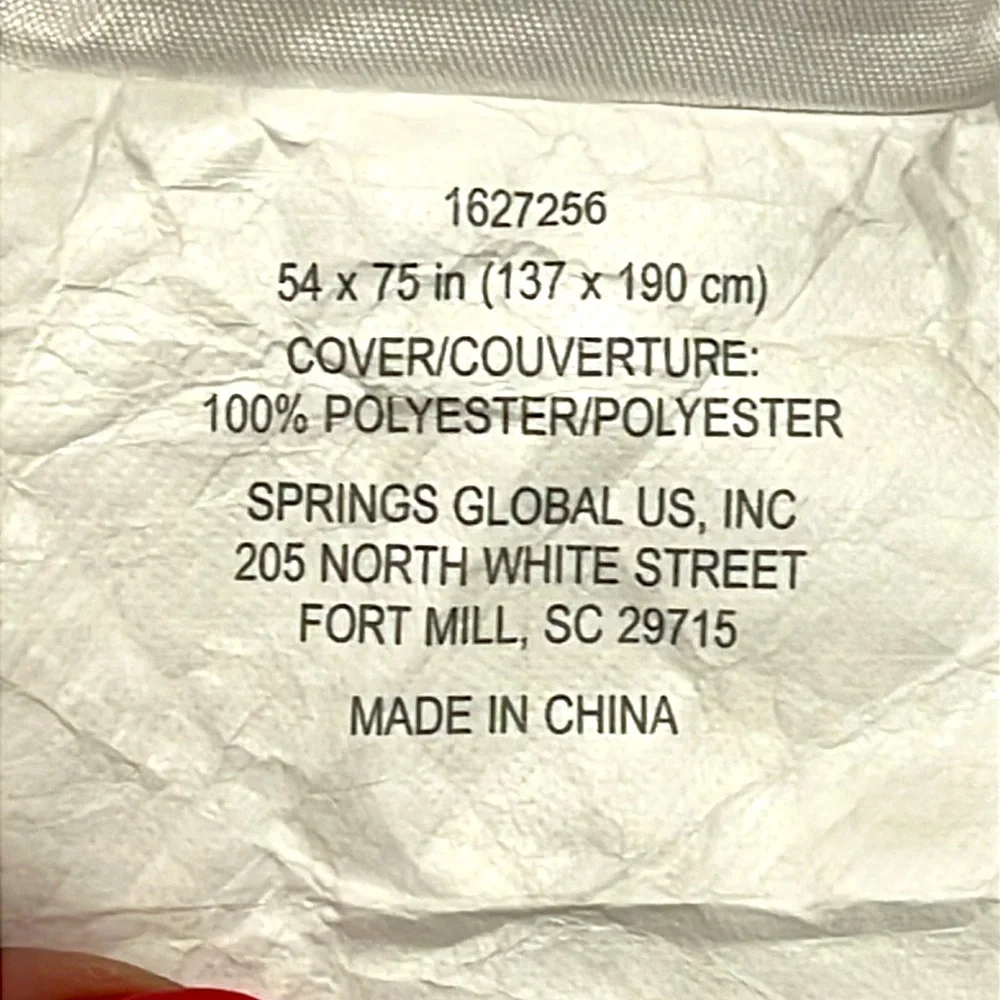 Serta WHITE FULL SIZE Bed Mattress COVER,  ZIP pocket closure,  polyester,  NEW